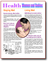 Safety and health articles, art, photographs, cartoons, puzzles