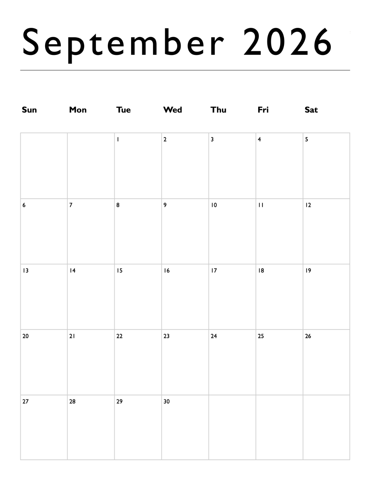 Good News for Seniors, full page blank calendar for handouts.